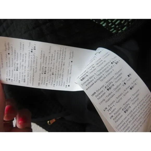 M MISSONI MADE IN ITALY TEXTURED SLEEVELESS DRESS GREEN BLACK MODEST LARGE - Picture 7 of 9